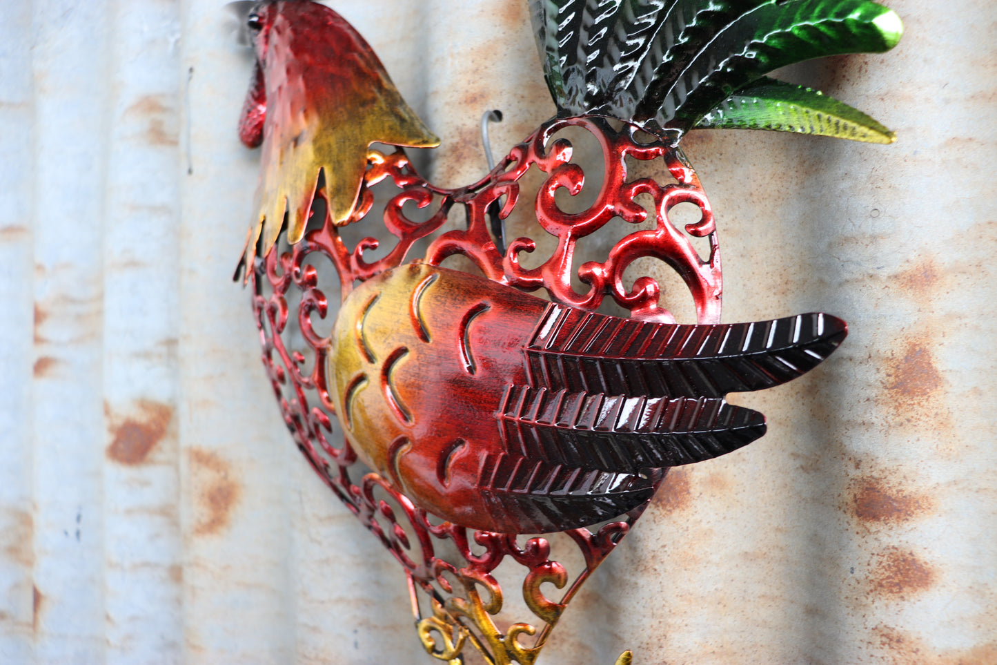 Rooster Coloured Wall Hanging