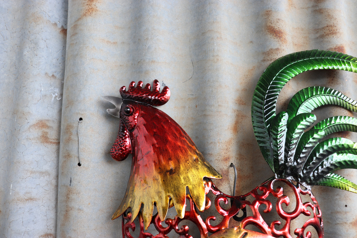 Rooster Coloured Wall Hanging