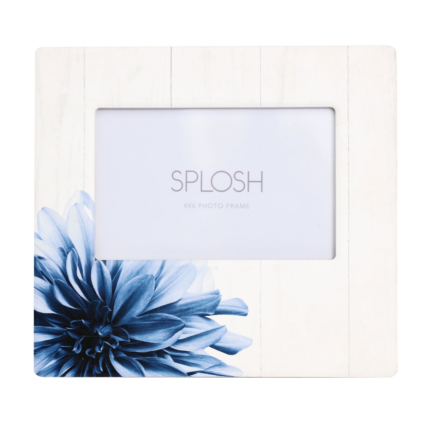 Sophisticated Hamptons Blue Blossom 4x6 Frame