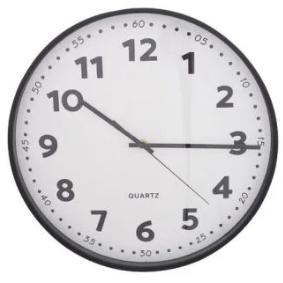 Quartz White Clock