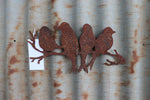 Swallows Silhouette Rust