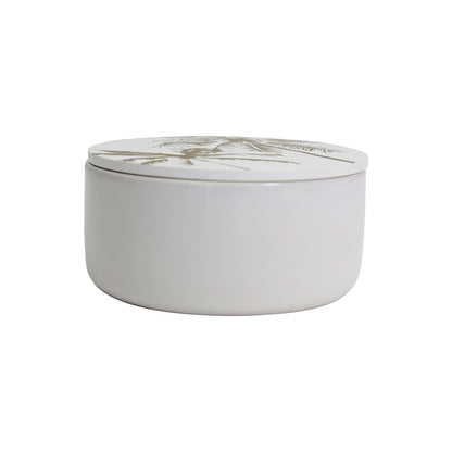 Tranquil Palm Medium Round Trinket Box