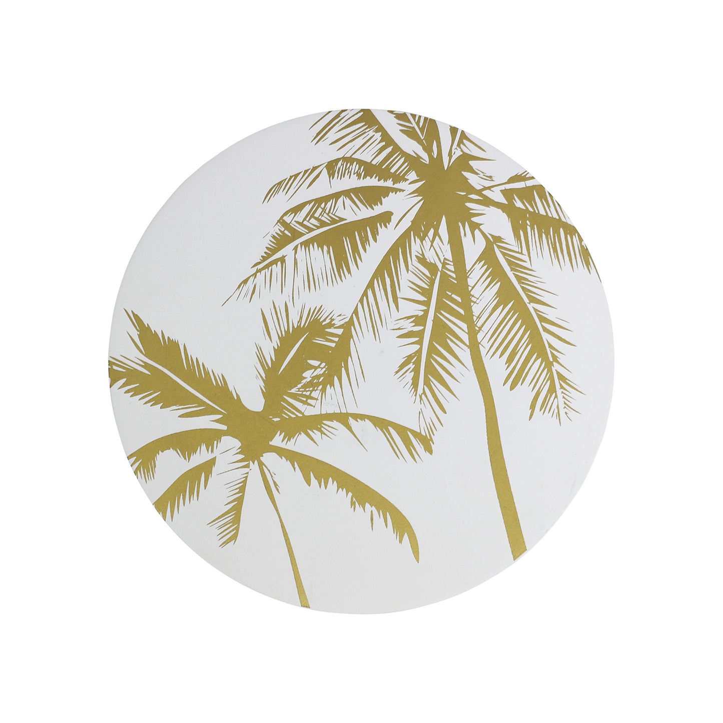 Tranquil Palm Medium Round Trinket Box