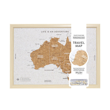 Travel Board Map Australia