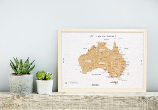 Travel Board Map Australia