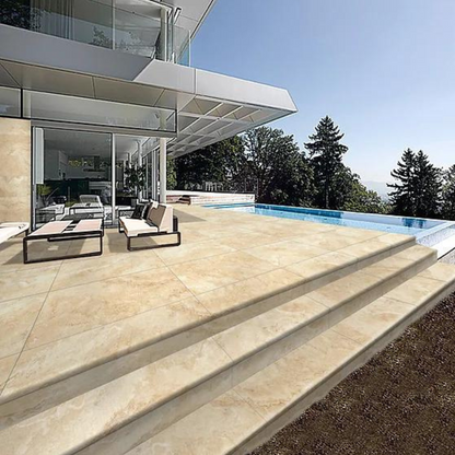 Travertine Porcelain Pavers