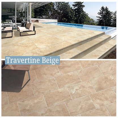 Travertine Porcelain Pavers