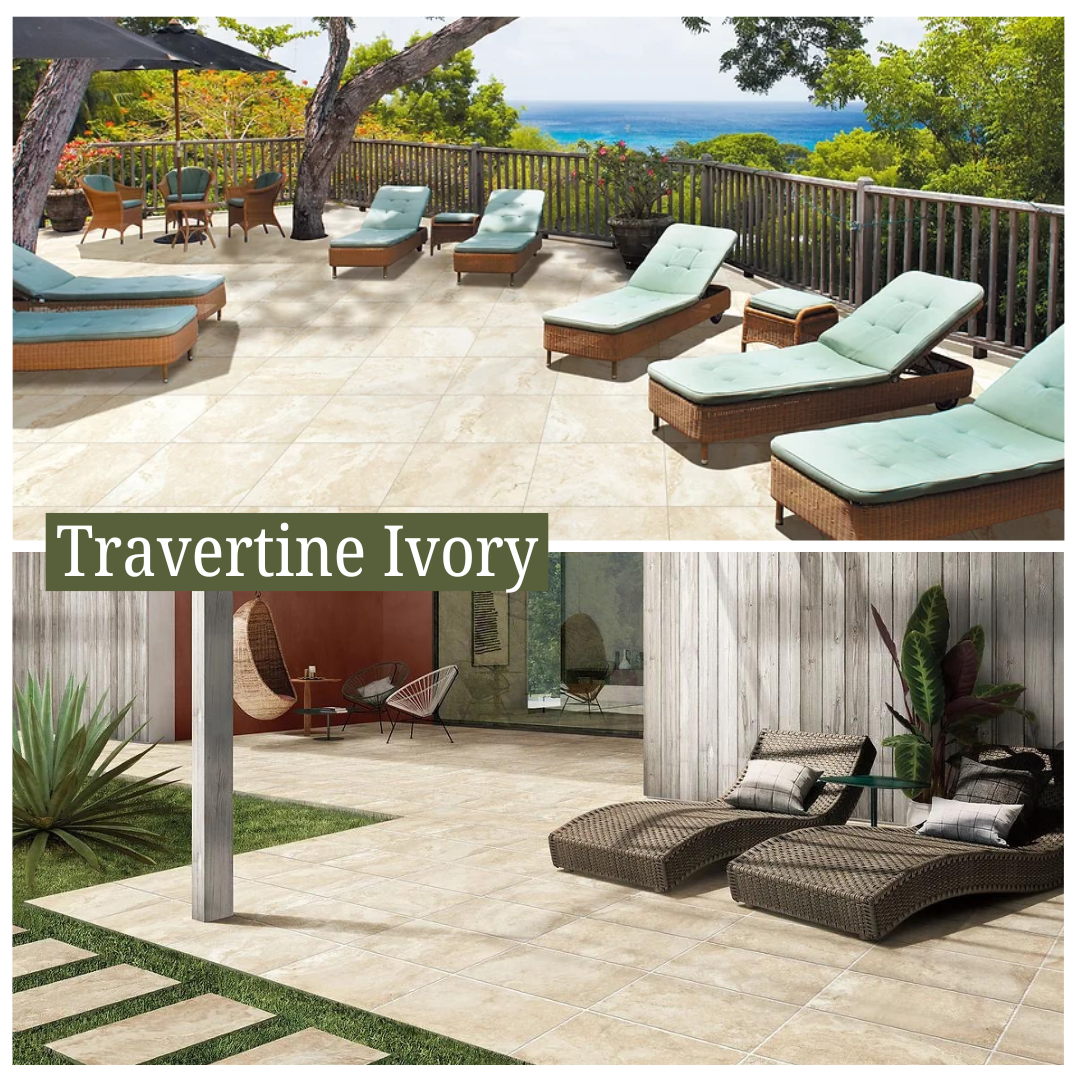 Travertine Porcelain Pavers