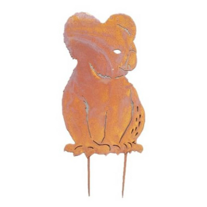 Rust Koala Garden Stake