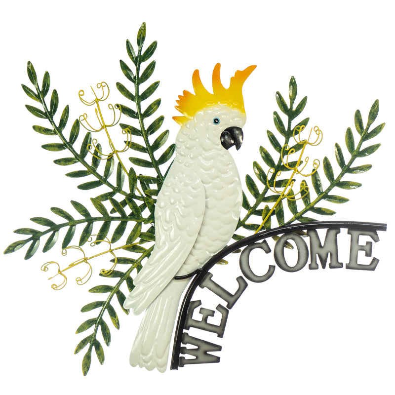 White Cockatoo with Banksia Welcome