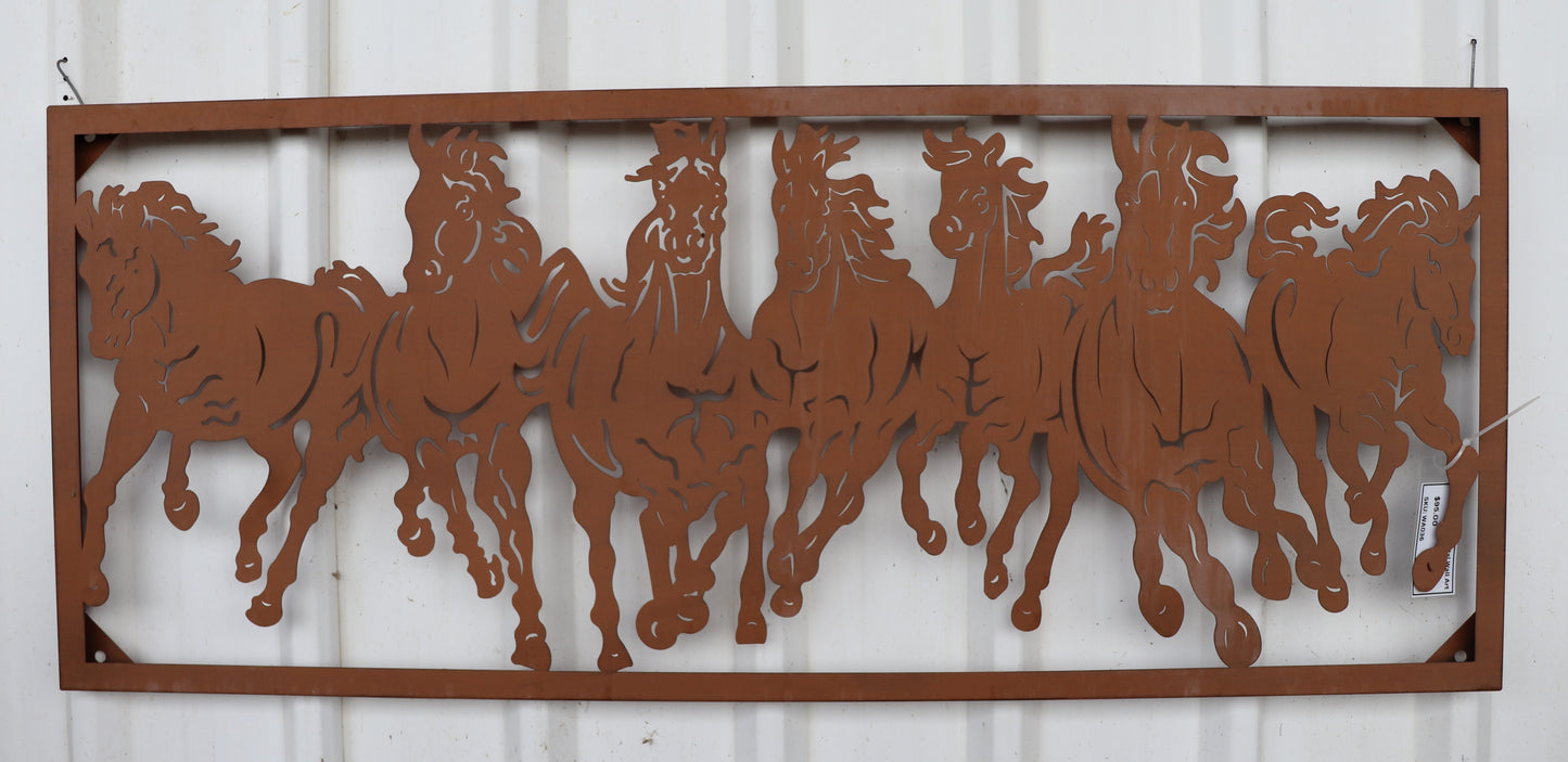 Wild Horses Metal Wall Art