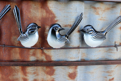 Willie Wagtail On Wire Wall Art