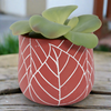 August Planter Pot Red