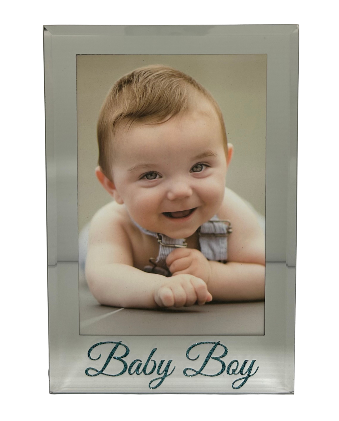 Baby Boy Glass Frame