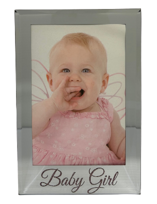 Baby Girl Mirror Frame