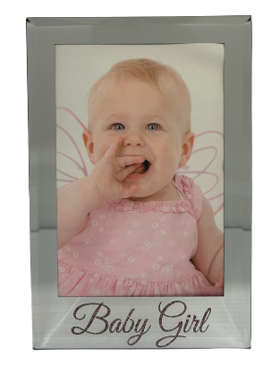 Baby Girl Glass Frame