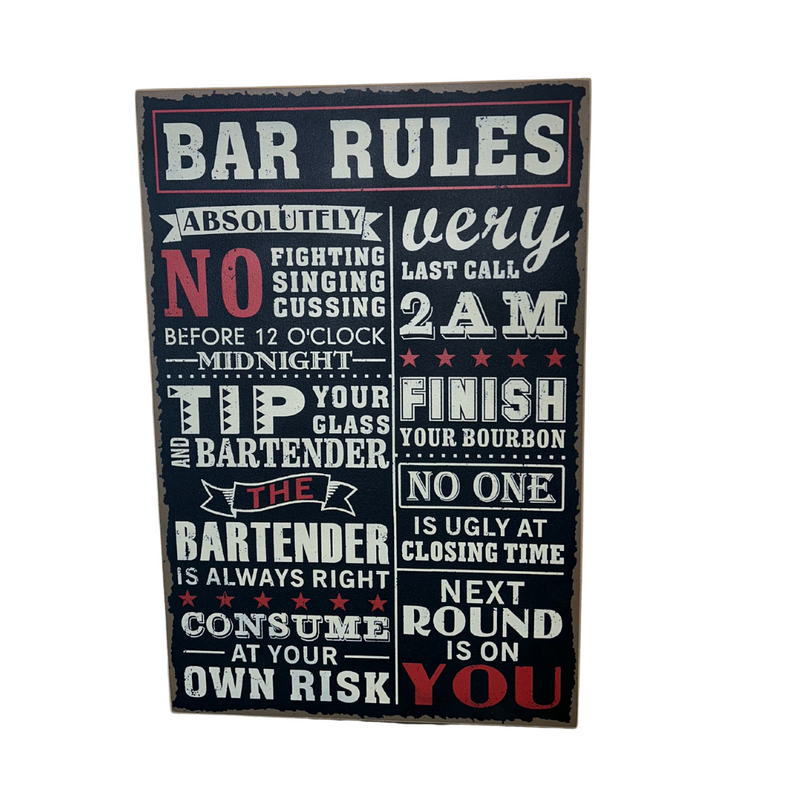 Wall Deco Bar Rules