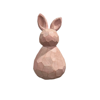 Carved Bunny Statues