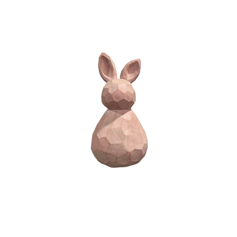 Carved Bunny Statues