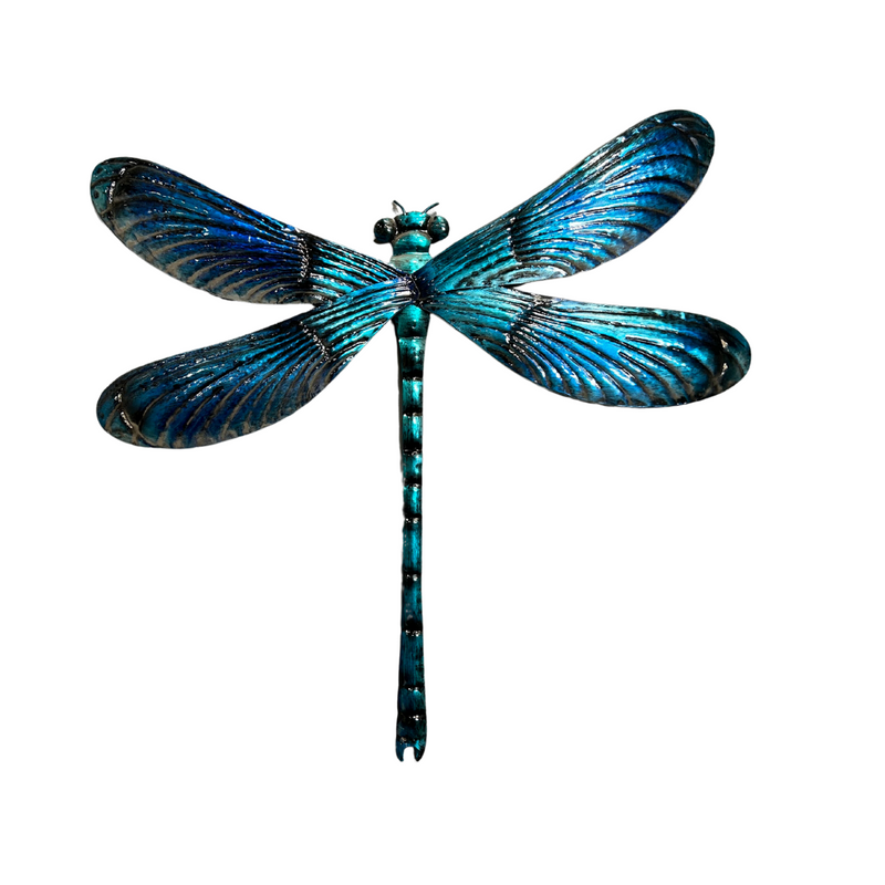 Large Blue Dragonfly Wall Art
