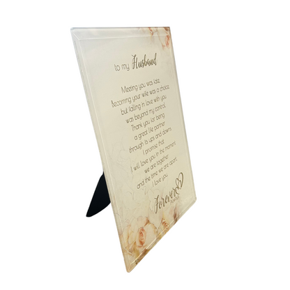 Forever & Always Sentiment Plaque Husband