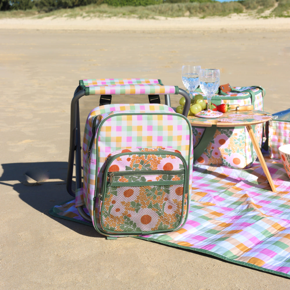 Retro Picnic Cooler Chair