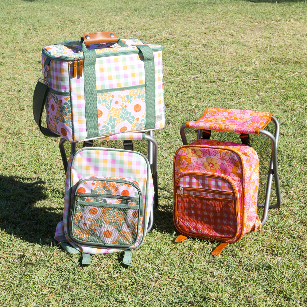 Retro Picnic Cooler Chair