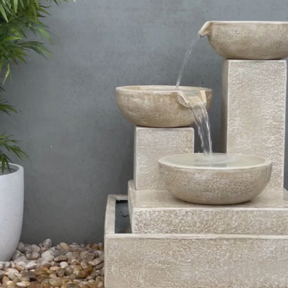 Trio Cascade Small Fountain