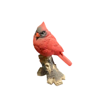Red Cardinal on Log