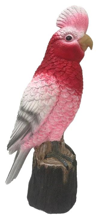 Standing Pink Galah Statue