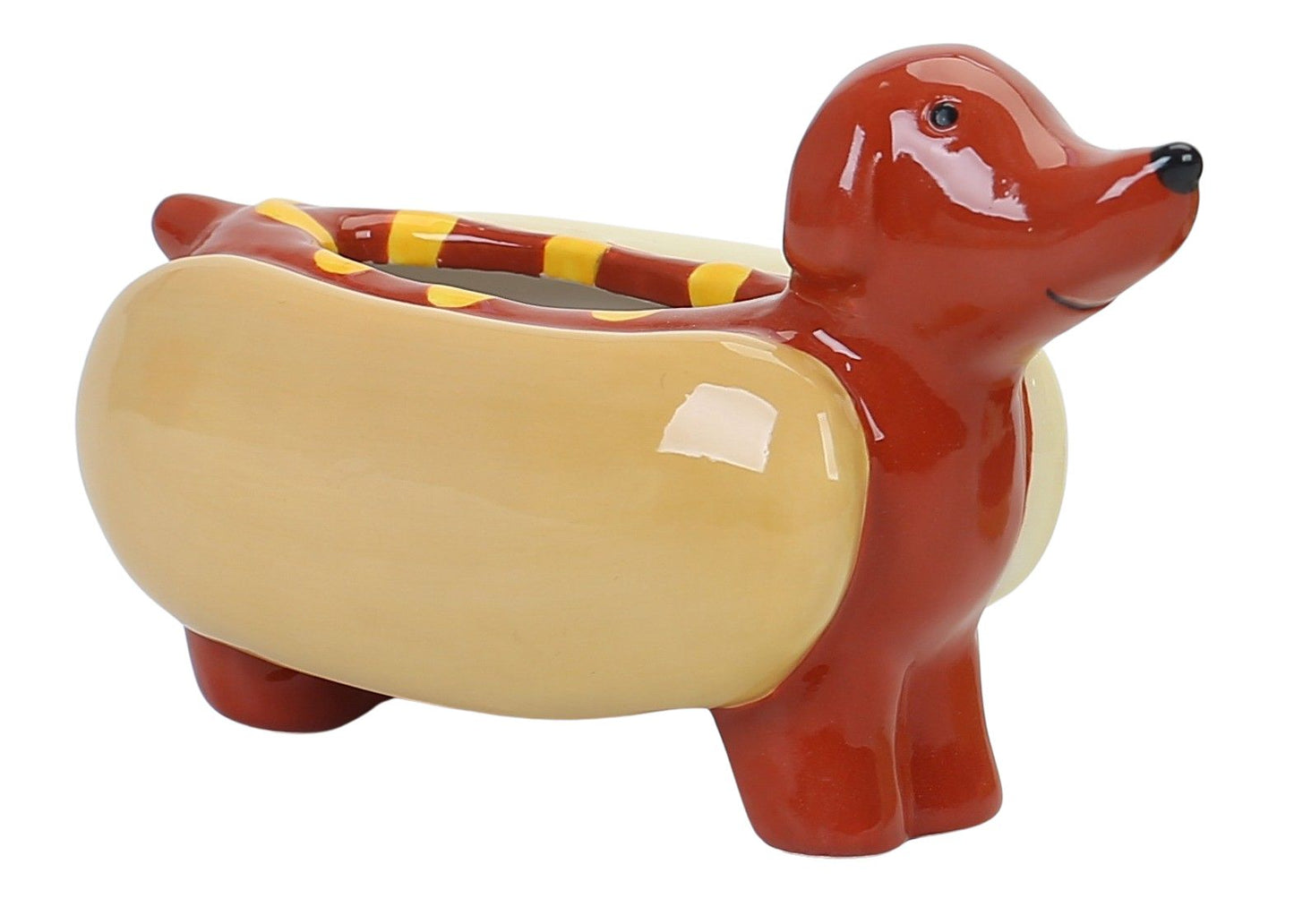 Hot Dog Ceramic Planter