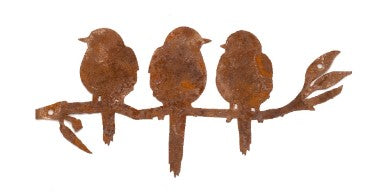 Swallows Silhouette Rust