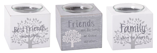 Grey Tree of Life Candleholder