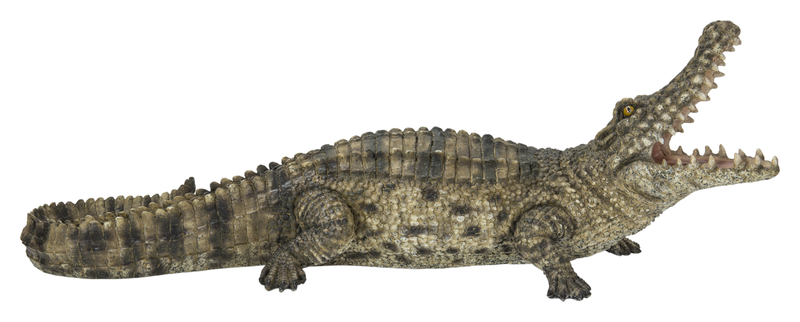 Open Mouth Crocodile Statue