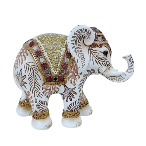 Mosaic Elephant Statues