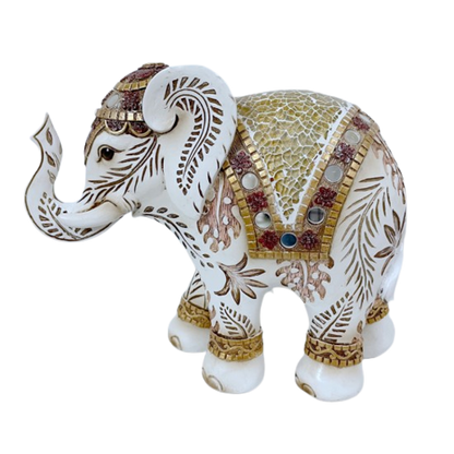 Mosaic Elephant Statues