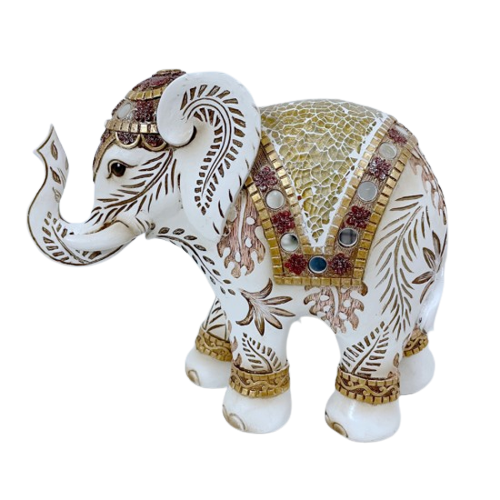 Mosaic Elephant Statues