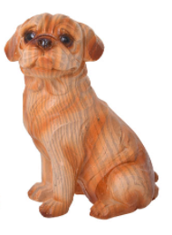 Carved Sitting Dog