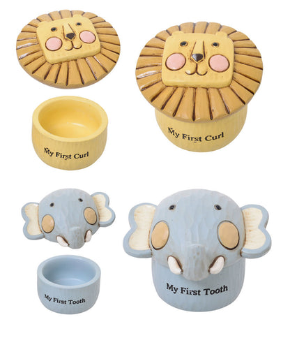 Noah's Ark Tooth & Curl Trinket Box