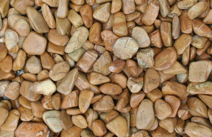 20kg Bagged - Polished Woodgrain Pebbles