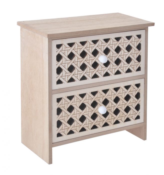 Rattan 2 Chest Of Drawers