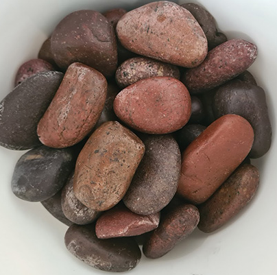 20kg Bagged - Polished Red Pebbles