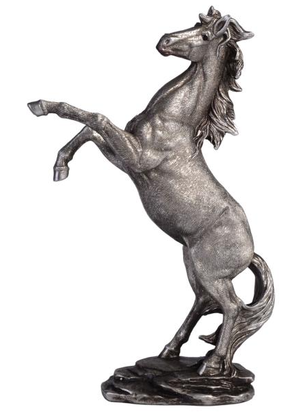 Silver Rearing Horse Small