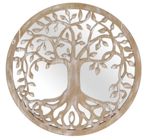Round Tree Of Life Mirror