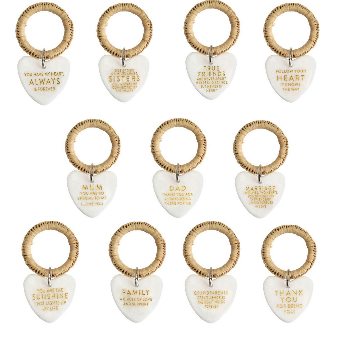 Message From The Heart Keyrings