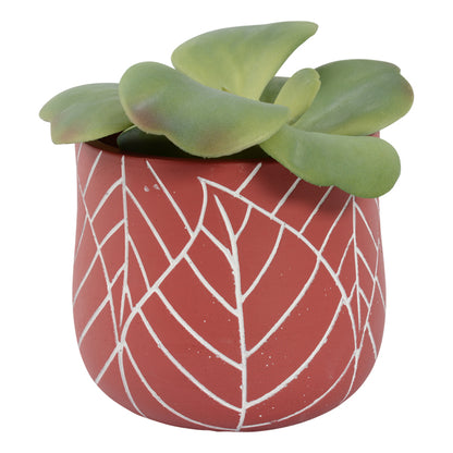 August Planter Pot Red