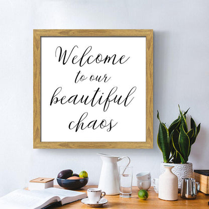 Natural Framed Canvas Quotes