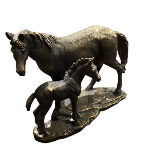 Bronze Mare & Foal
