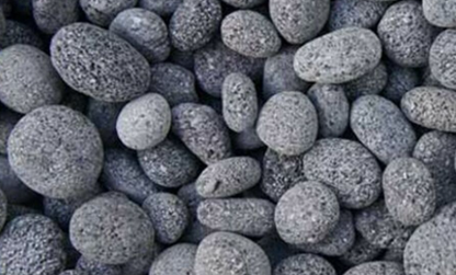 20kg Bagged - Charcoal Lava Pebbles