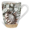 White Protea Ceramic Coffee Mug